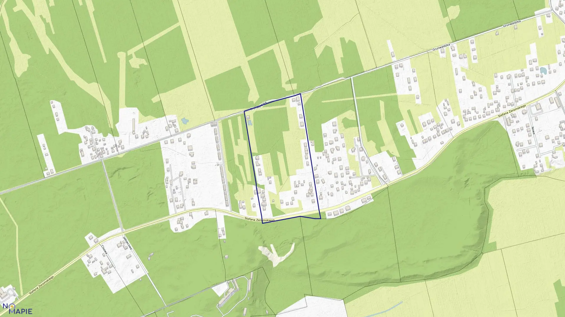 Mapa obrębu 236 w mieście Otwock