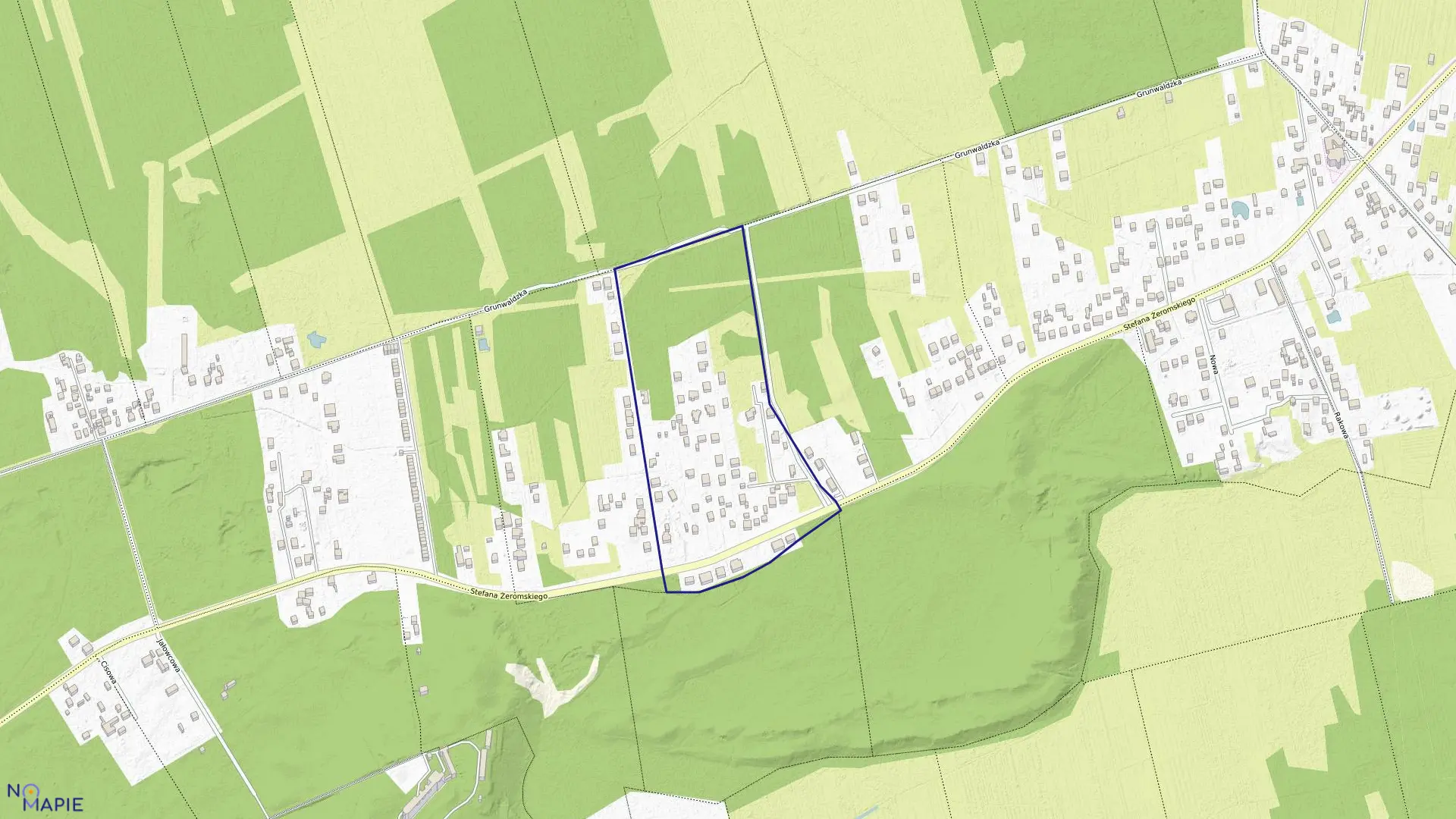 Mapa obrębu 237 w mieście Otwock