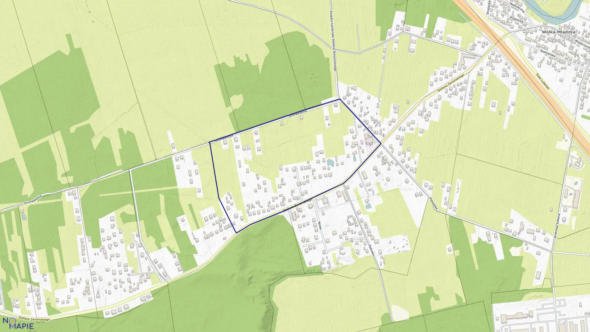 Mapa obrębu 239 w mieście Otwock