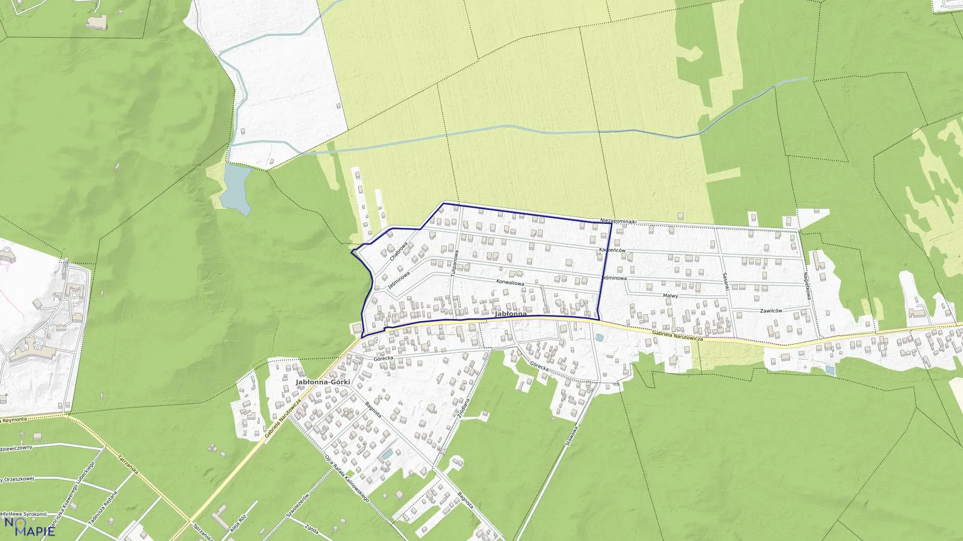 Mapa obrębu 259 w mieście Otwock